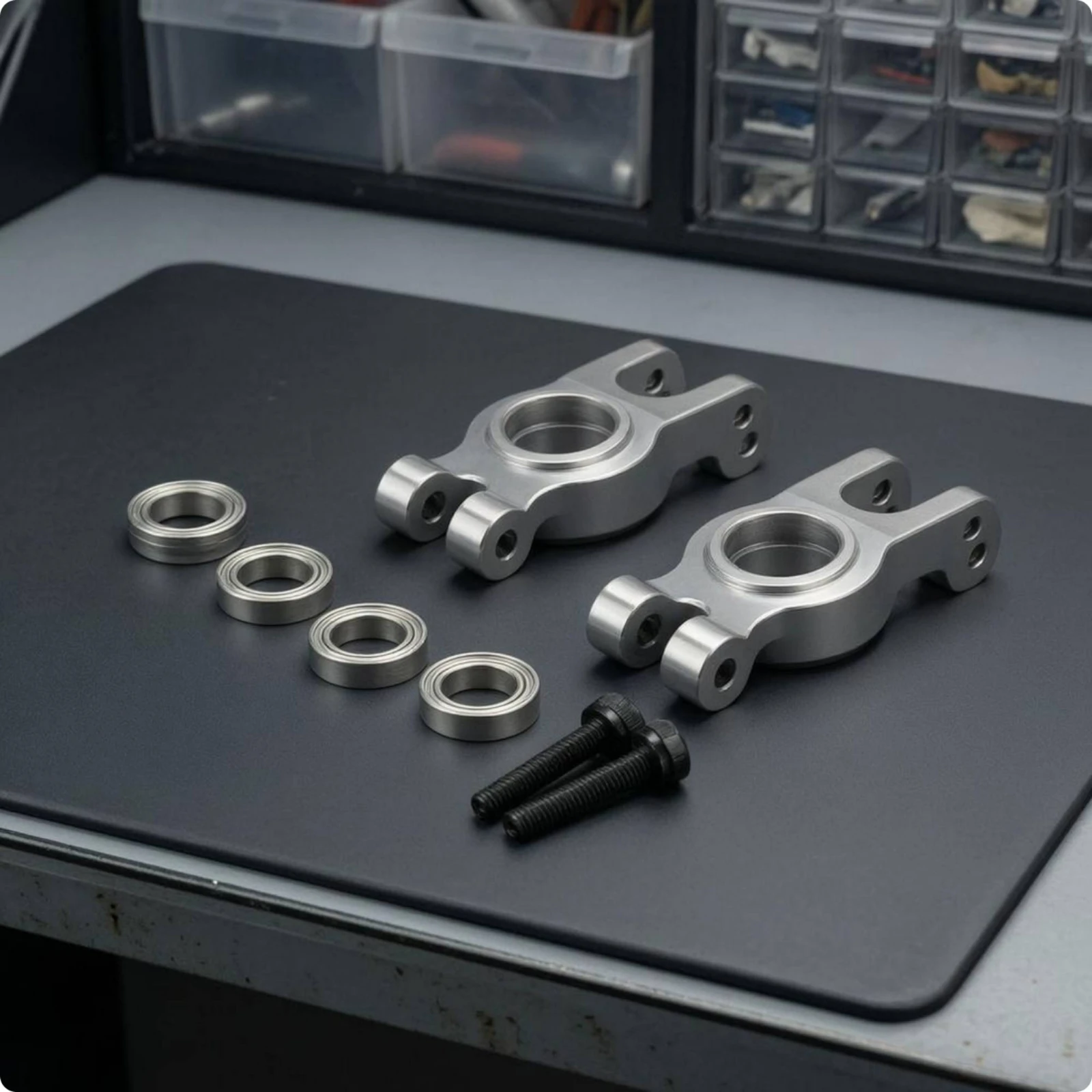 CNC Aluminum Motor Mount Ball Bearings Aluminum Motor Mount Bracket Cnc-Machined Upgrade Bracket Mounting Holes
CNC Aluminum Motor Mount Ball Bearings Aluminum Motor Mount Bracket Cnc-Machined Upgrade Bracket Mounting Holes