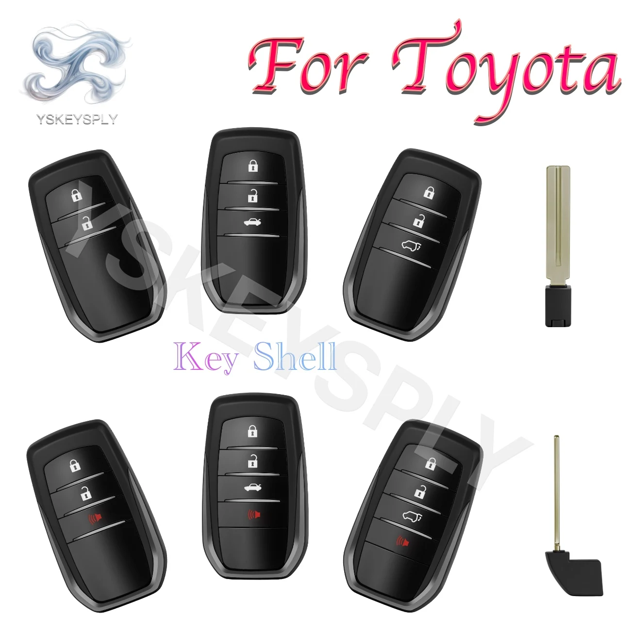 For Toyota Corolla Camry Land Cruiser Prado Hilux RAV4 0020 Remote Key Shell Case Cover Housing 2/3/4 Buttons Replacement Shell
For Toyota Corolla Camry Land Cruiser Prado Hilux RAV4 0020 Remote Key Shell Case Cover Housing 2/3/4 Buttons Replacement Shell
