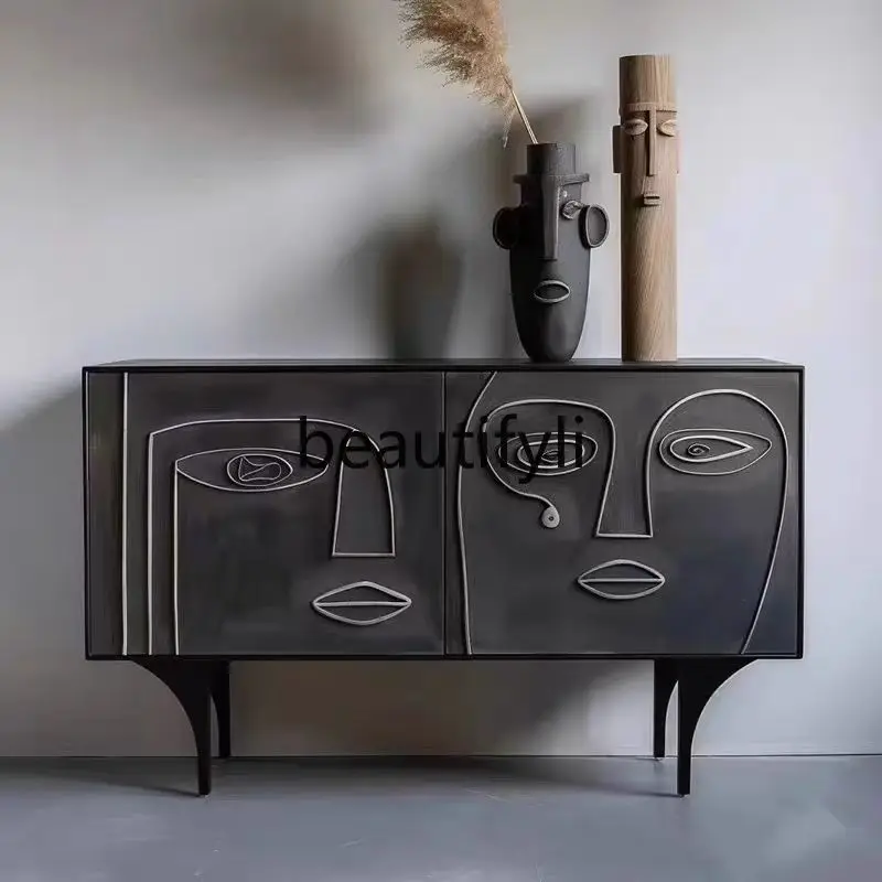 Edge cabinet Art face porch Decorative cabinet Multifunctional storage Bedside storage cabinet
Edge cabinet Art face porch Decorative cabinet Multifunctional storage Bedside storage cabinet