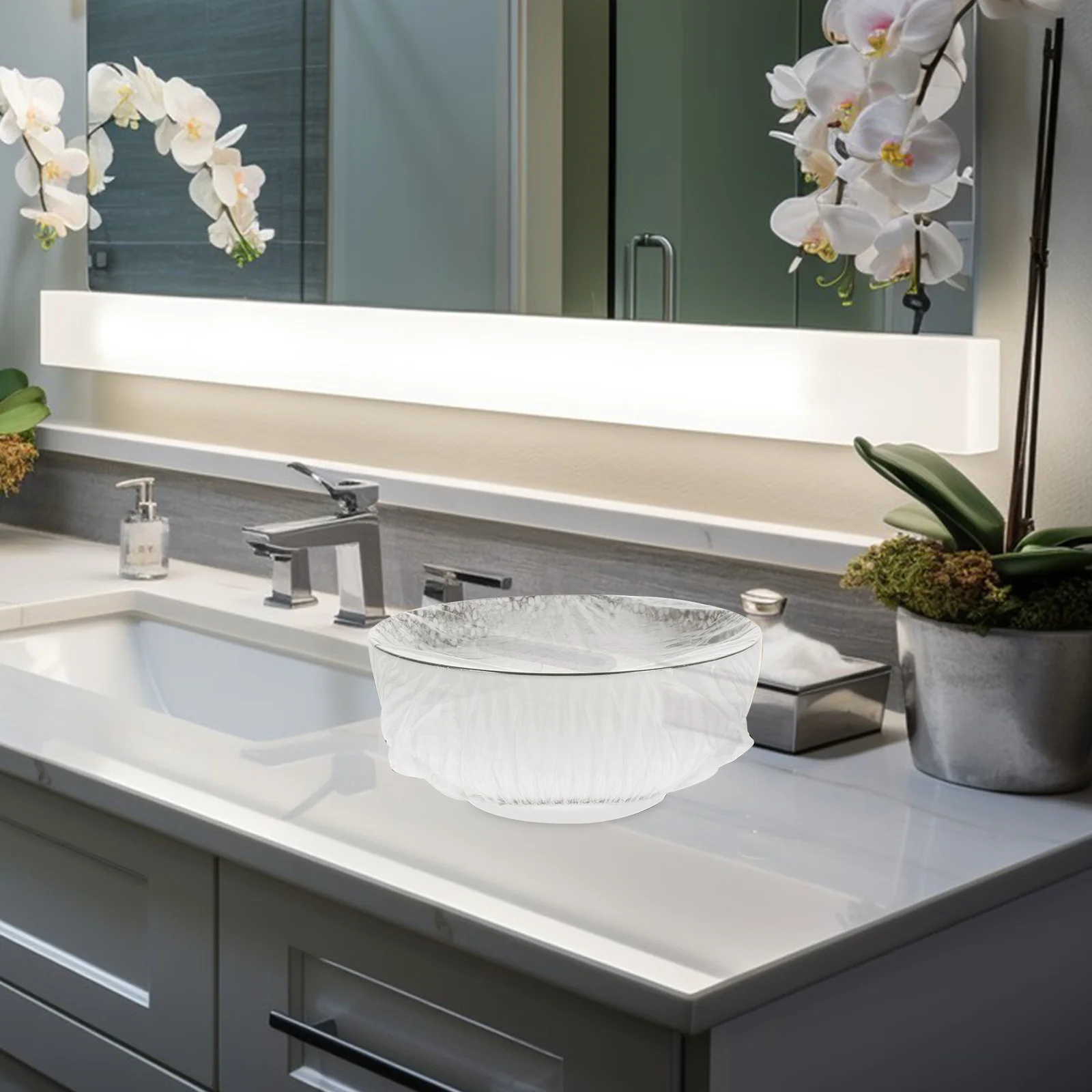 300Pcs Salon Wash Basin Liners Disposable Face Basin Bag Elastic Mouth Beauty Salon Supplies Transparent Wrapping Pouch
300Pcs Salon Wash Basin Liners Disposable Face Basin Bag Elastic Mouth Beauty Salon Supplies Transparent Wrapping Pouch