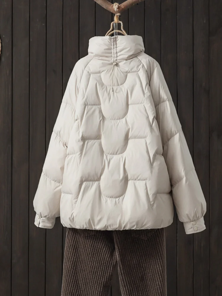 New Winter Female Stand Collar Zipper 2023 Puffer Jacket Women 90% White Duck Down Coat Loose Casual Short Snow Outwear
New Winter Female Stand Collar Zipper 2023 Puffer Jacket Women 90% White Duck Down Coat Loose Casual Short Snow Outwear