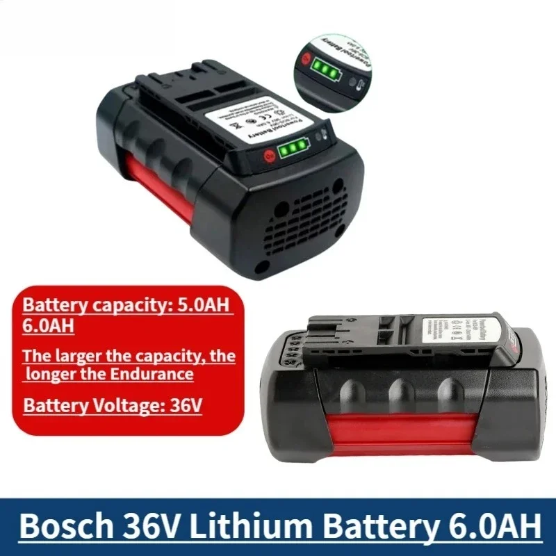 Replacement Batteries Lithium-Ion for BOSCH 6000mAh 36V Li-ion Rechargeable Battery BAT810 BAT836 BAT840 GBH36V-LI Power Tools
Replacement Batteries Lithium-Ion for BOSCH 6000mAh 36V Li-ion Rechargeable Battery BAT810 BAT836 BAT840 GBH36V-LI Power Tools