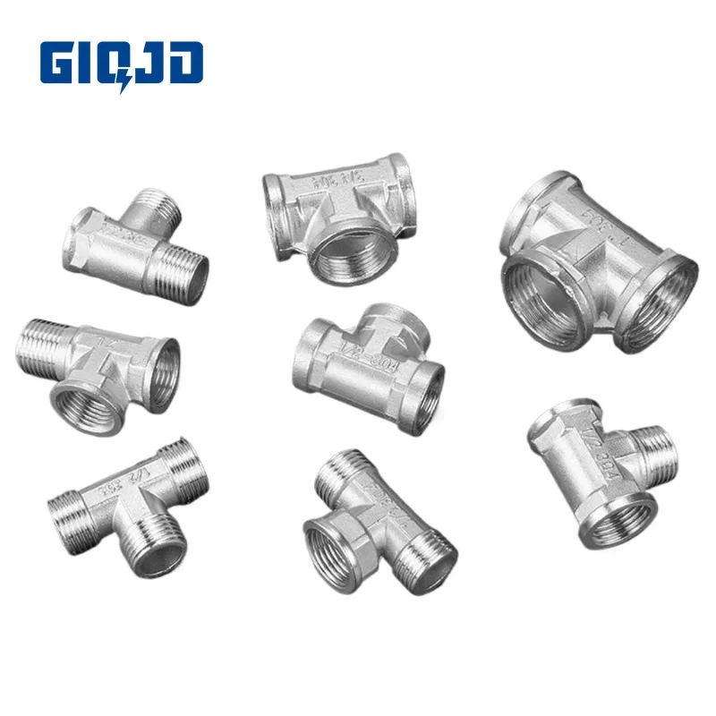 Stainless Steel Pipe Fittings Tee 1 / 2 "BSP Female Male Thread Water Pipe Butt Angle Valve Water Heating Fittings
Stainless Steel Pipe Fittings Tee 1 / 2 "BSP Female Male Thread Water Pipe Butt Angle Valve Water Heating Fittings