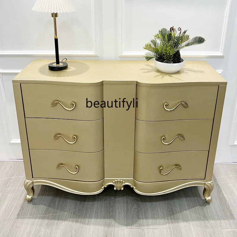 a26 American light luxury solid wood chest, simple and modern, living room, bedroom, locker, champagne gold
a26 American light luxury solid wood chest, simple and modern, living room, bedroom, locker, champagne gold
