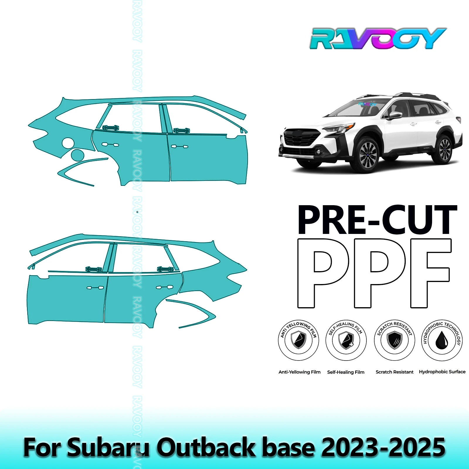 For Subaru Outback base 2023-2025 8.5mil Clear Matte Pre-Cut PPF Door & A/B Pillar Kit TPU Paint Protection Film Set
For Subaru Outback base 2023-2025 8.5mil Clear Matte Pre-Cut PPF Door & A/B Pillar Kit TPU Paint Protection Film Set