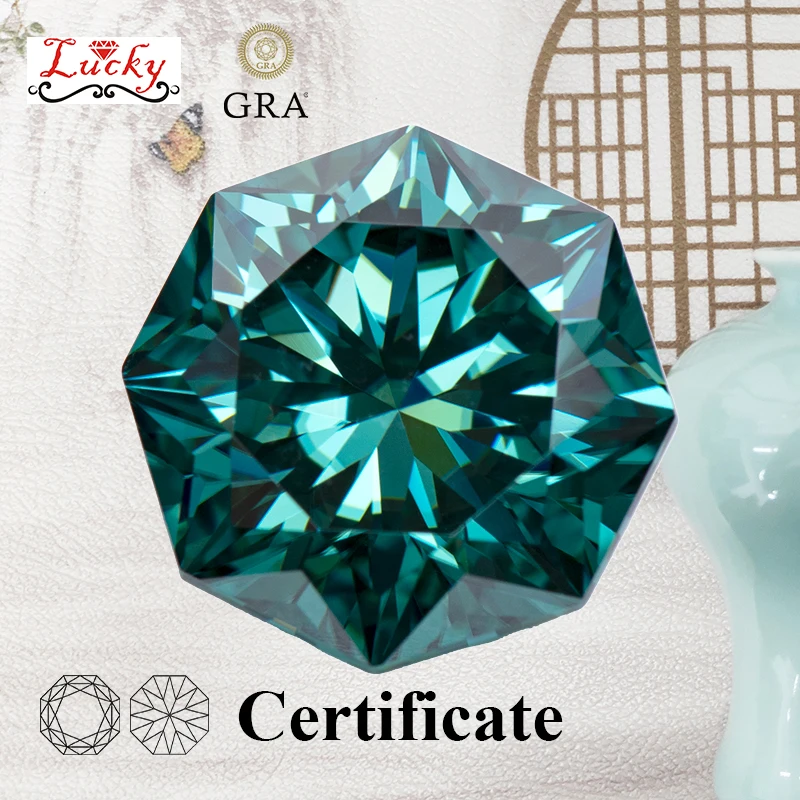 Moissanite Octagon 8 Arrows Shape Emerald Green Primary Colour Charms Beads for Diy Jewelry Making Earrings with GRA Certificate
Moissanite Octagon 8 Arrows Shape Emerald Green Primary Colour Charms Beads for Diy Jewelry Making Earrings with GRA Certificate