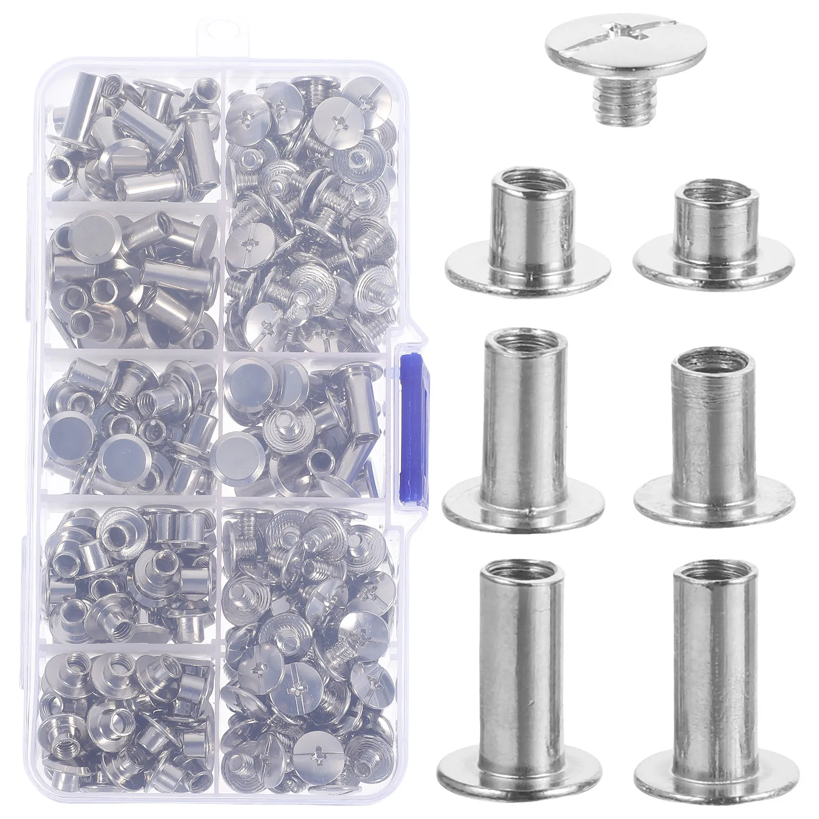 1 Box Round Metal Rivets Kit for Crafting DIY Clothing Jackets Hats Bags Shoes Punk Studs Spikes Rivet Accessories
1 Box Round Metal Rivets Kit for Crafting DIY Clothing Jackets Hats Bags Shoes Punk Studs Spikes Rivet Accessories