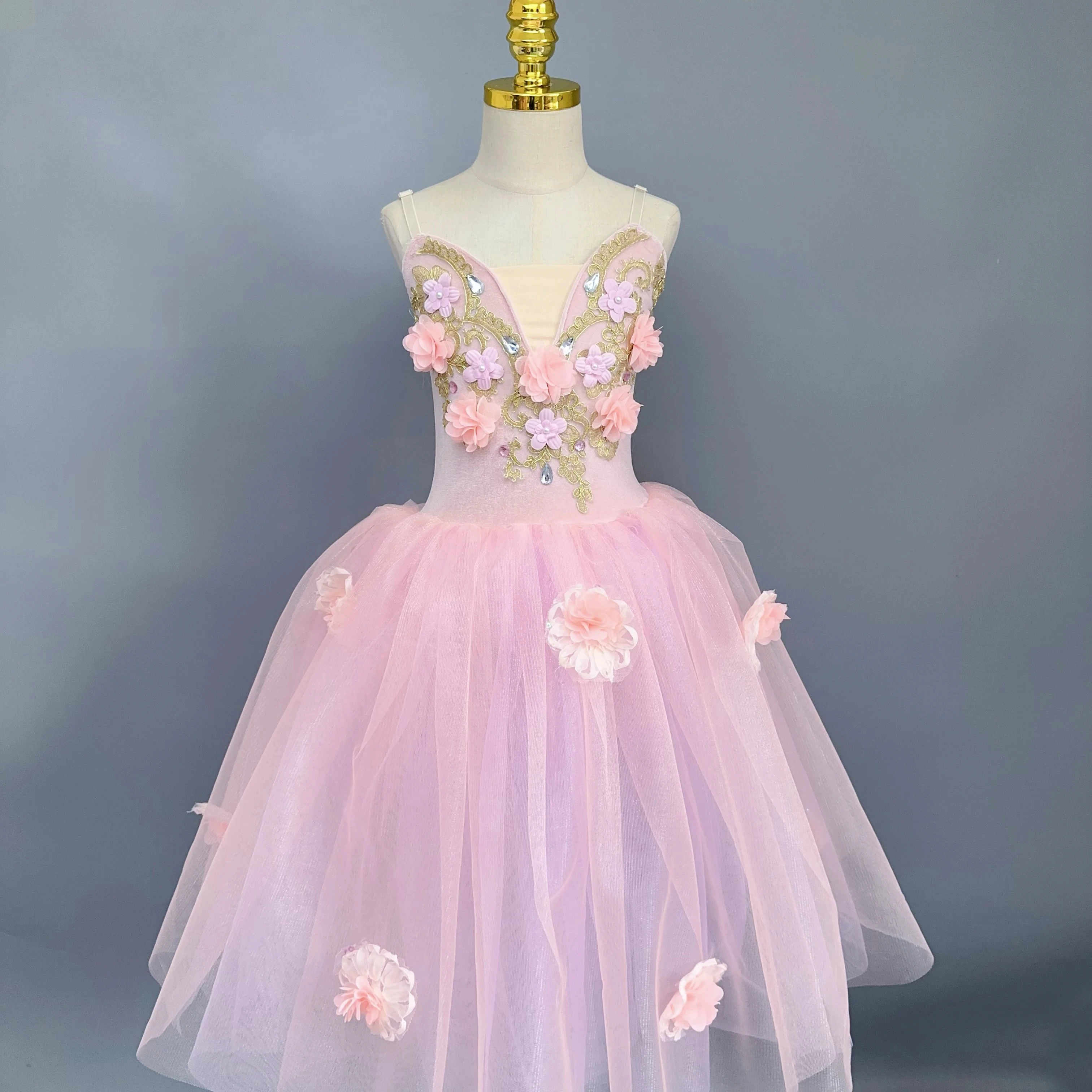 Professional Ballet Long Skirts Pink Flower Dancing Costumes Party Dresses Stage Performance Dance Wear Ballet Leotard For Women
Professional Ballet Long Skirts Pink Flower Dancing Costumes Party Dresses Stage Performance Dance Wear Ballet Leotard For Women