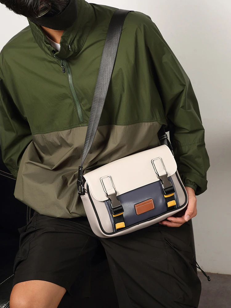 Fashionable New Men's Single Shoulder Bag Retro Trendy Small Square Horizontal Envelope Bag Commuting Light Business iPad Bag
Fashionable New Men's Single Shoulder Bag Retro Trendy Small Square Horizontal Envelope Bag Commuting Light Business iPad Bag