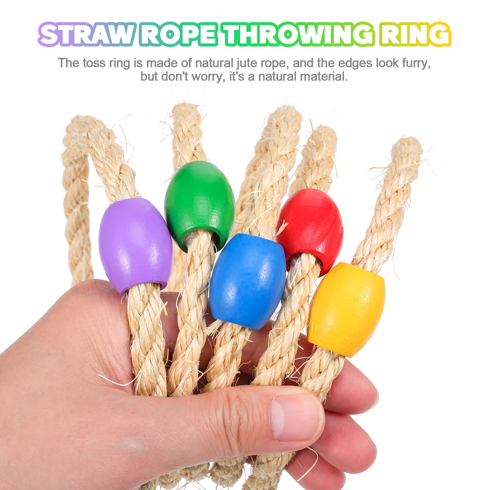 10 pcs Colorful Rope Loop Toss Game Toys Sturdy Material Outdoor Throwing Rings Kids Garden Carnival Party Decorations
10 pcs Colorful Rope Loop Toss Game Toys Sturdy Material Outdoor Throwing Rings Kids Garden Carnival Party Decorations