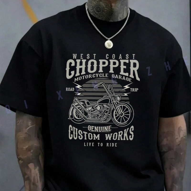 Chopper Custom Motor Motorcycle T-shirt Cotton O-neck Short Sleeve Moto T Shirt Fashion Hip Hop Tshirt
Chopper Custom Motor Motorcycle T-shirt Cotton O-neck Short Sleeve Moto T Shirt Fashion Hip Hop Tshirt