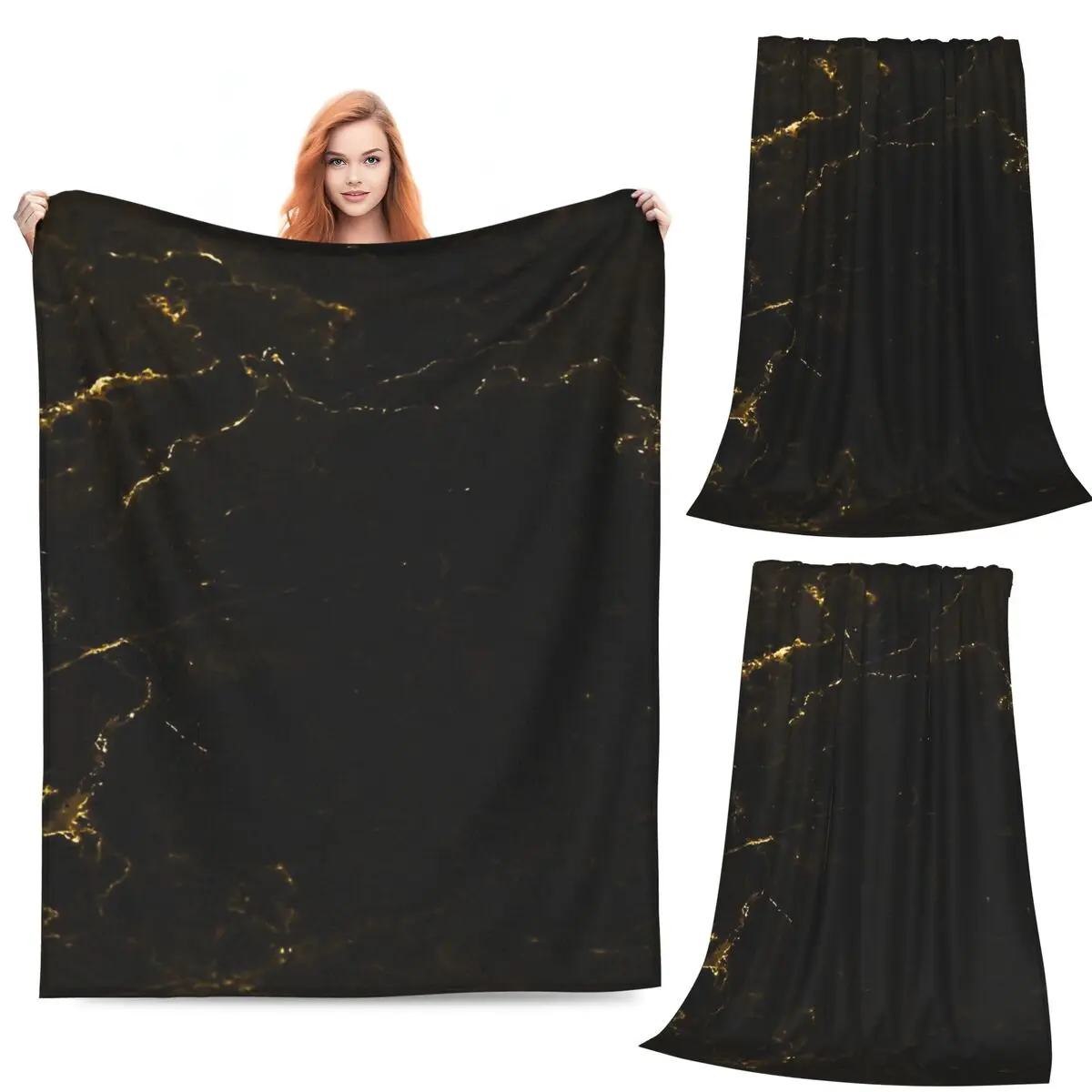 Black Gold Blankets Fleece Sofa Throw Blanket Super Soft Throw Blankets for Home Bedroom Travel Throws Bedspread Quilt
Black Gold Blankets Fleece Sofa Throw Blanket Super Soft Throw Blankets for Home Bedroom Travel Throws Bedspread Quilt