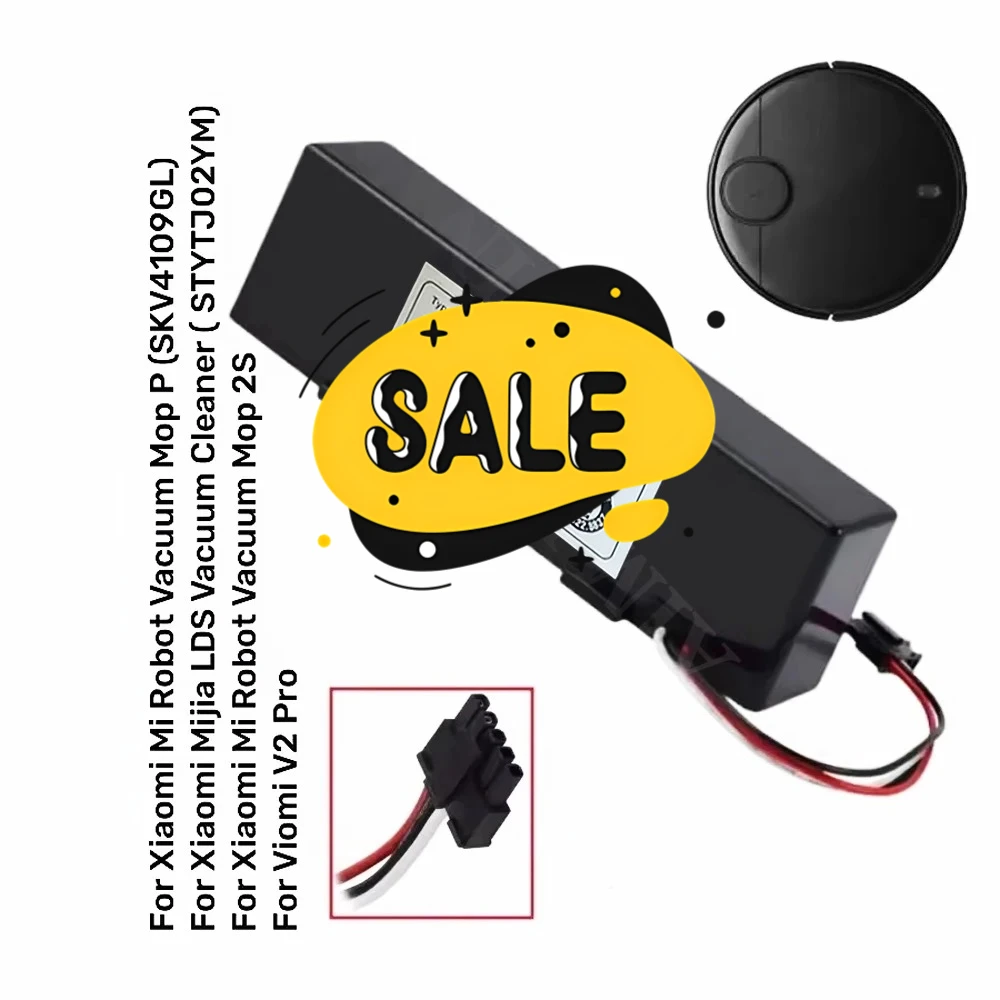 18650 4S1P 14.8V 6800mAh Sweeper Battery for Xiaomi Mijia Mi Robot Vacuum-Mop P Sweeping Mopping Robot STYTJ02YM Li-ion Battery
18650 4S1P 14.8V 6800mAh Sweeper Battery for Xiaomi Mijia Mi Robot Vacuum-Mop P Sweeping Mopping Robot STYTJ02YM Li-ion Battery
