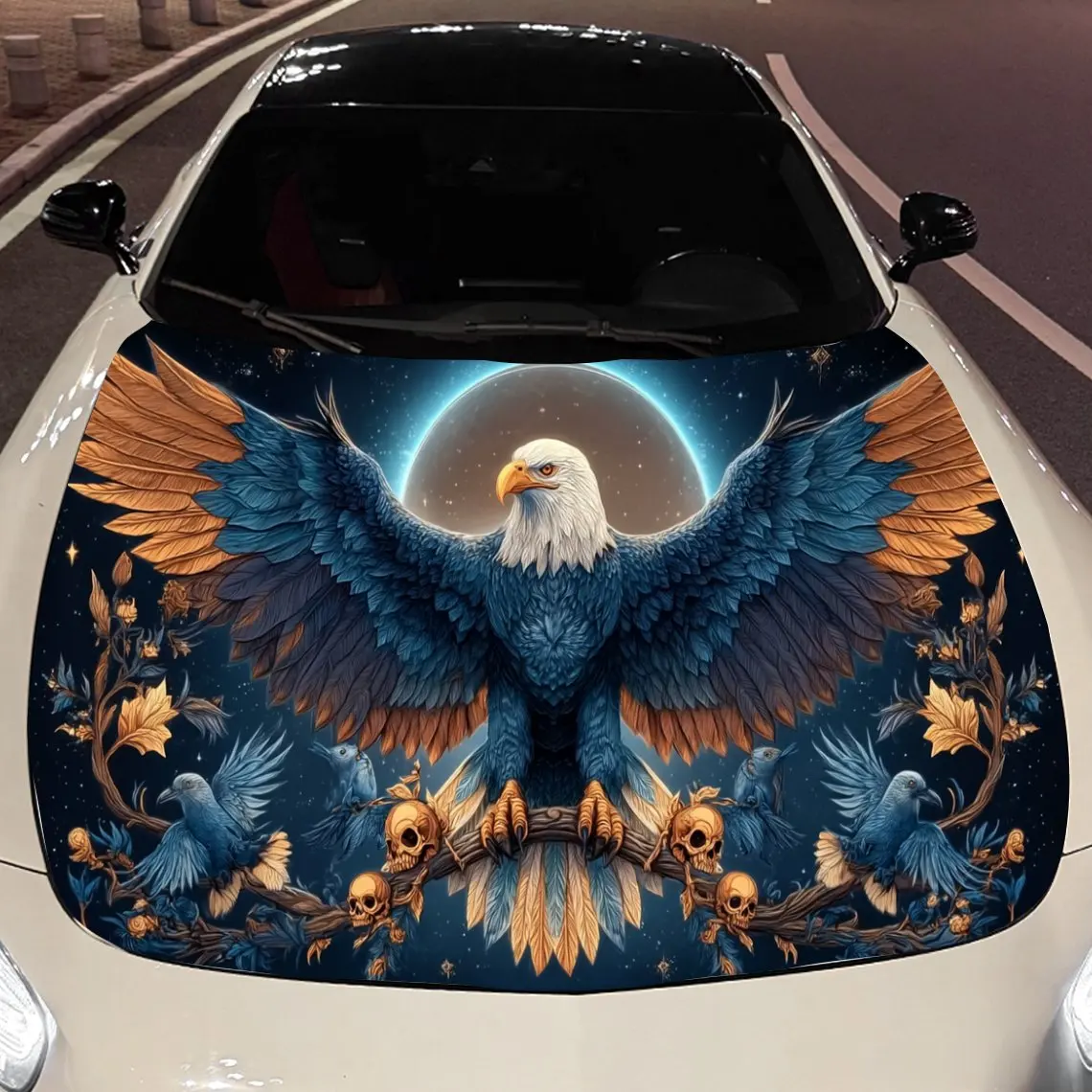 Виниловая пленка для автомобиля Starlight Blue-Gold Eagle King, водонепроницаемая наклейка на капот автомобиля из ПВХ, самоклеящаяся устойчивая к царапинам наклейка
Виниловая пленка для автомобиля Starlight Blue-Gold Eagle King, водонепроницаемая наклейка на капот автомобиля из ПВХ, самоклеящаяся устойчивая к царапинам наклейка