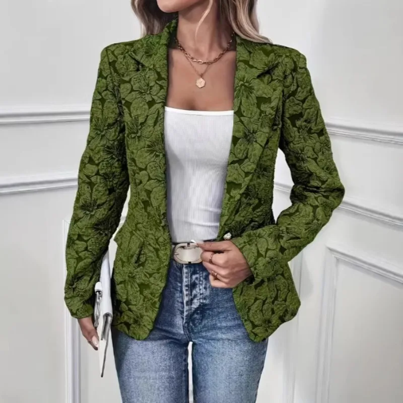 Casual Women's Spring And Autumn Short Coat Women's Clothing Retro Lily Jacquard Slim Suit Short
Casual Women's Spring And Autumn Short Coat Women's Clothing Retro Lily Jacquard Slim Suit Short