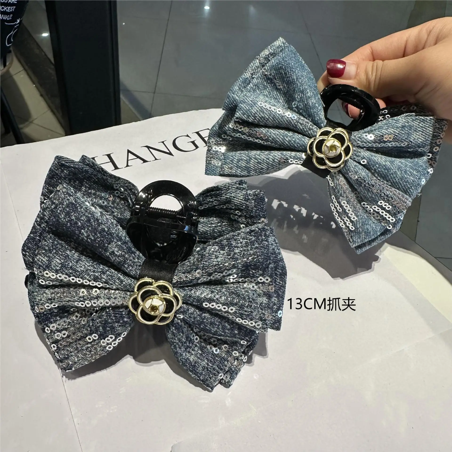 Korean Hair Accessories Denim Butterfly Tie Clip Camellia Shark Fashionable Versatile For Women
Korean Hair Accessories Denim Butterfly Tie Clip Camellia Shark Fashionable Versatile For Women