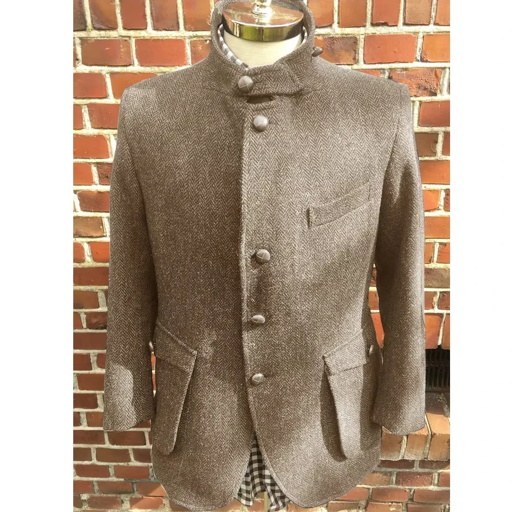 Autumn Winter Men's Herringbone Blazers Single-breasted Business Solid Color Jacket V-neck Casual Coat Mens Clothing Man Jackets
Autumn Winter Men's Herringbone Blazers Single-breasted Business Solid Color Jacket V-neck Casual Coat Mens Clothing Man Jackets