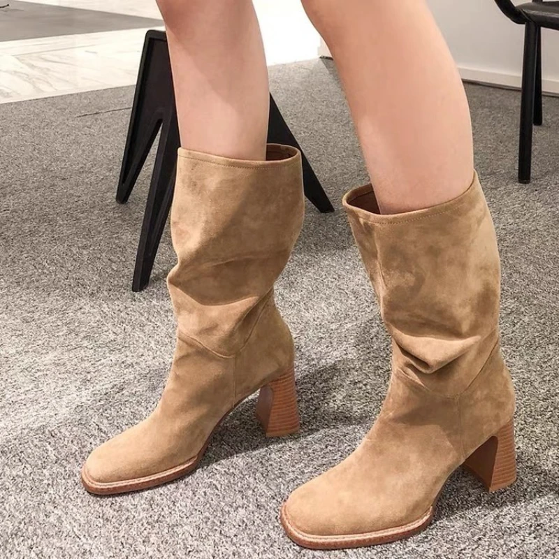 2024 Vintage Winter Women's Western Cowboy Boots Fashion One Kick Slip-On Boots Checkered High Heeled Party Dress Women's Shoes
2024 Vintage Winter Women's Western Cowboy Boots Fashion One Kick Slip-On Boots Checkered High Heeled Party Dress Women's Shoes