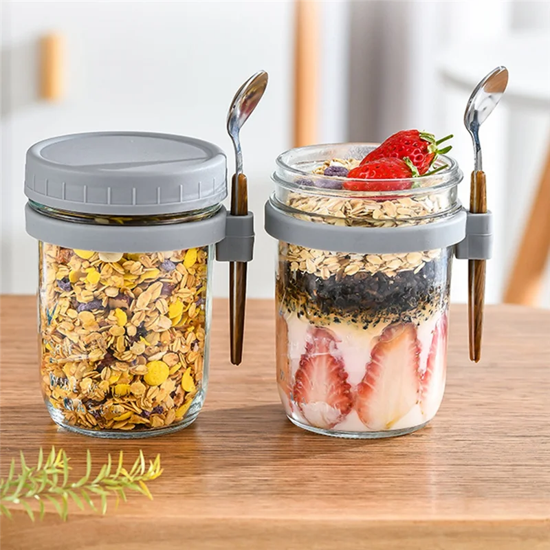 A57X-4Pack Overnight Oats Jars With Lids And Spoons, Reusable Glass Overnight Oats Container With Measurement Marks
A57X-4Pack Overnight Oats Jars With Lids And Spoons, Reusable Glass Overnight Oats Container With Measurement Marks