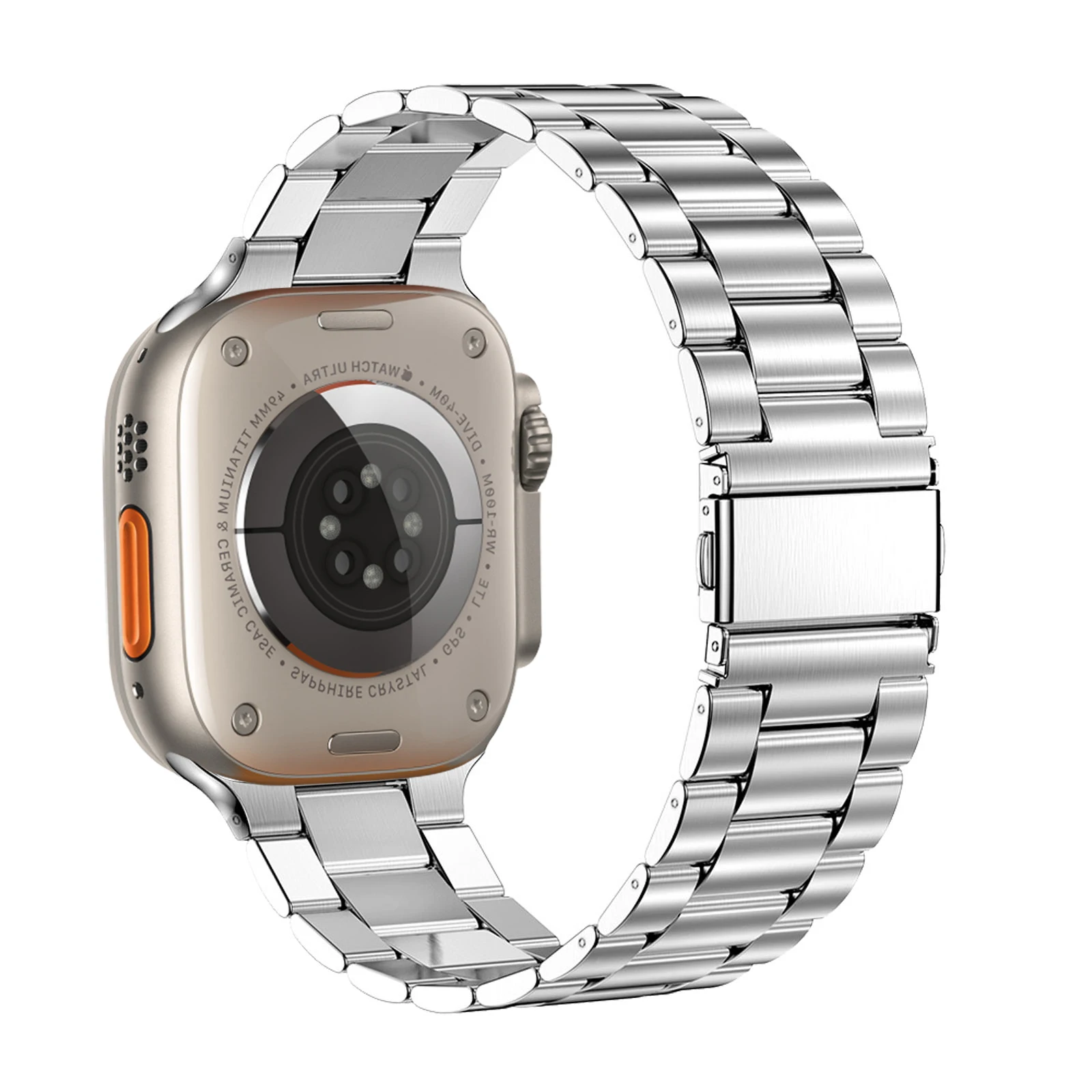 Stainless Steel Strap for Apple Watch Ultra Band 49mm Metal Bracelet iwatch 7 6 5 4 3 se 8 45mm 41mm 38mm 40mm 44mm Accessories
Stainless Steel Strap for Apple Watch Ultra Band 49mm Metal Bracelet iwatch 7 6 5 4 3 se 8 45mm 41mm 38mm 40mm 44mm Accessories