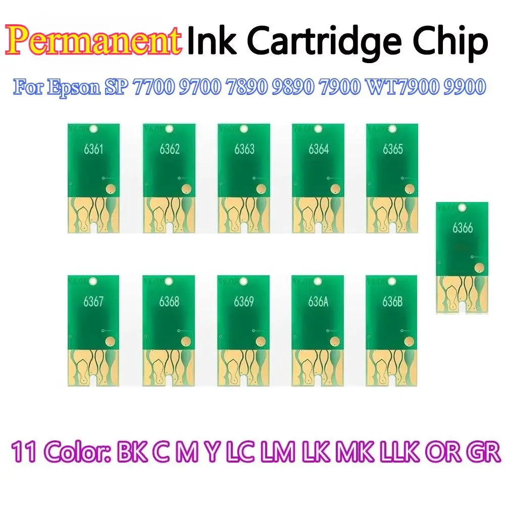 T636A T636B чип картриджа для принтера, постоянный чип ARC для Epson Stylus Pro 7700 9700 7890 9890 7900 WT7900 9900 T6361-T6369
T636A T636B чип картриджа для принтера, постоянный чип ARC для Epson Stylus Pro 7700 9700 7890 9890 7900 WT7900 9900 T6361-T6369
