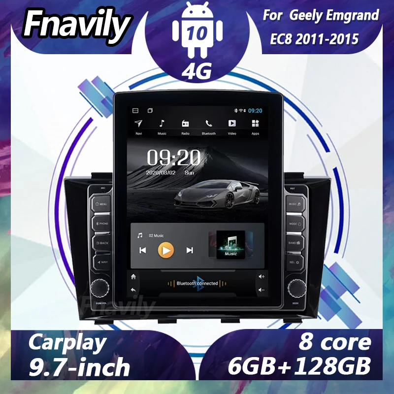Автомобильный радиоприемник Fnavily Android 10 для Geely Emgrand EC8, видеоплеер, dvd-проигрыватель, стереосистемы, аудио, GPS, DSP, BT, 4G, Wi-Fi, 2011-2015
Автомобильный радиоприемник Fnavily Android 10 для Geely Emgrand EC8, видеоплеер, dvd-проигрыватель, стереосистемы, аудио, GPS, DSP, BT, 4G, Wi-Fi, 2011-2015