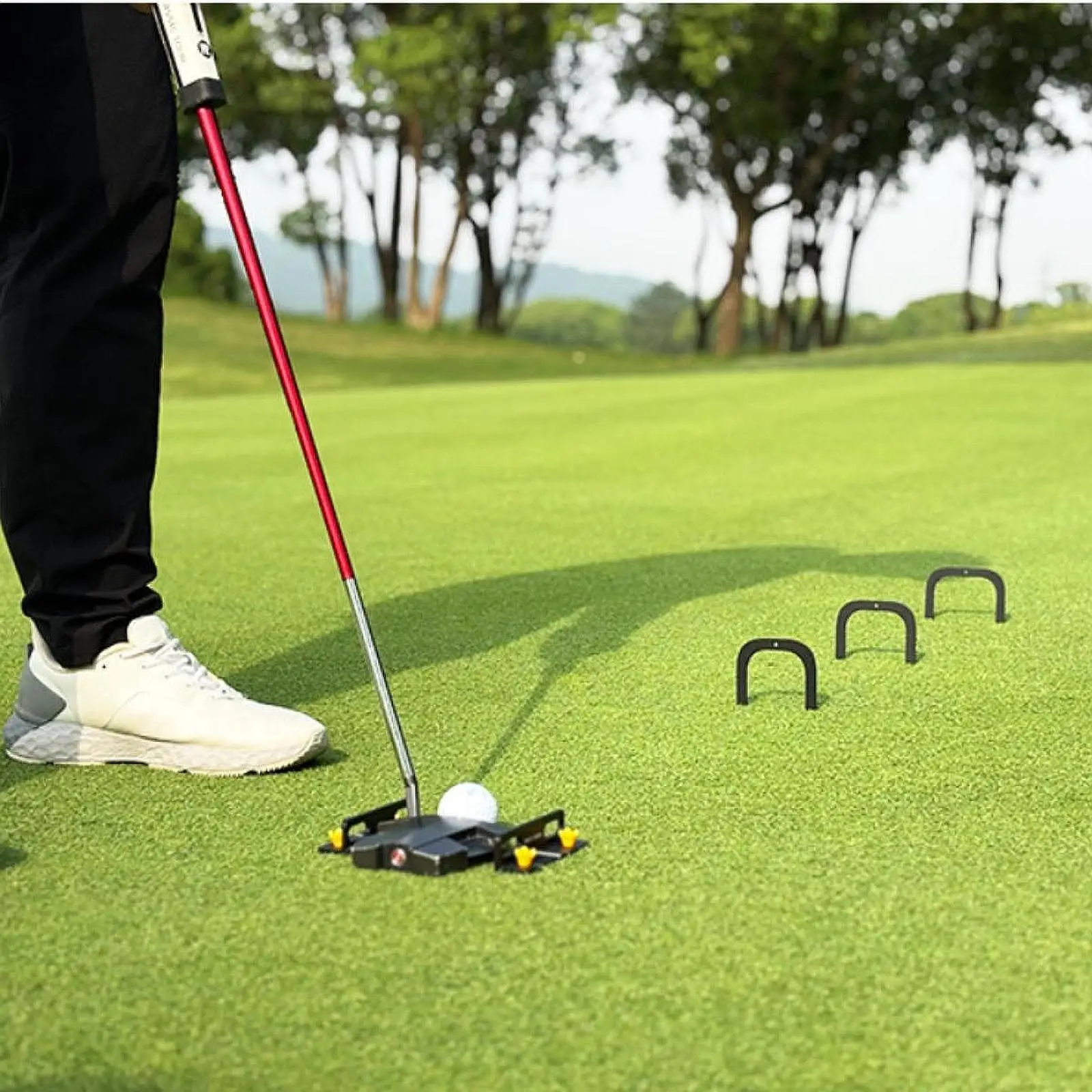 Golf Putting Aid Training Equipment Putter Target Guide Line Putt Gates Improve Skills Portable Practice Set Auxiliary Tools
Golf Putting Aid Training Equipment Putter Target Guide Line Putt Gates Improve Skills Portable Practice Set Auxiliary Tools