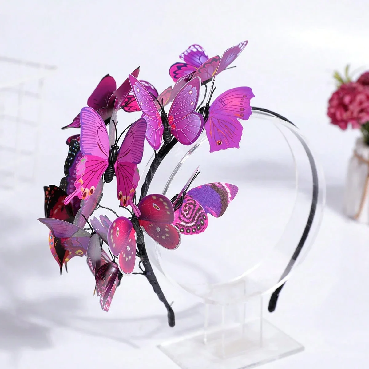 Colorful 3D Faux Butterfly Headband For Women Hair Accessory
Colorful 3D Faux Butterfly Headband For Women Hair Accessory