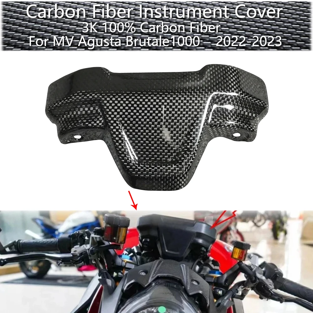 For Suitable New MV Agusta Brutale1000 2022-2023 3K 100% Carbon Fiber motorcycle Instrument Cover Dashboard Case
For Suitable New MV Agusta Brutale1000 2022-2023 3K 100% Carbon Fiber motorcycle Instrument Cover Dashboard Case