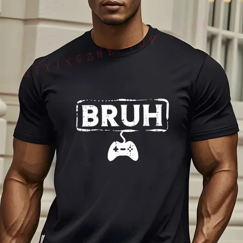 BRUH Men's Vintage Gaming T-Shirt - Soft Black Retro Video Game Controller Tshirt Casual Short Sleeve Tees
BRUH Men's Vintage Gaming T-Shirt - Soft Black Retro Video Game Controller Tshirt Casual Short Sleeve Tees