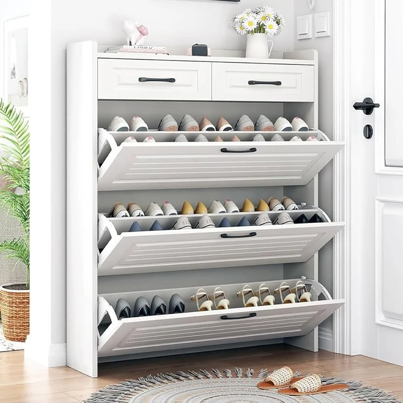 Stylish Simple Three-Layer Storage Shoe Cabinet Modern Minimalist Ultra-Thin Shoe Cabinet For Entrance 
Stylish Simple Three-Layer Storage Shoe Cabinet Modern Minimalist Ultra-Thin Shoe Cabinet For Entrance