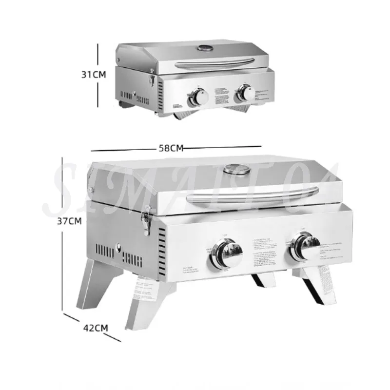 Портативный походный гриль на открытом воздухе, бытовая газовая кассетная печь
Портативный походный гриль на открытом воздухе, бытовая газовая кассетная печь
