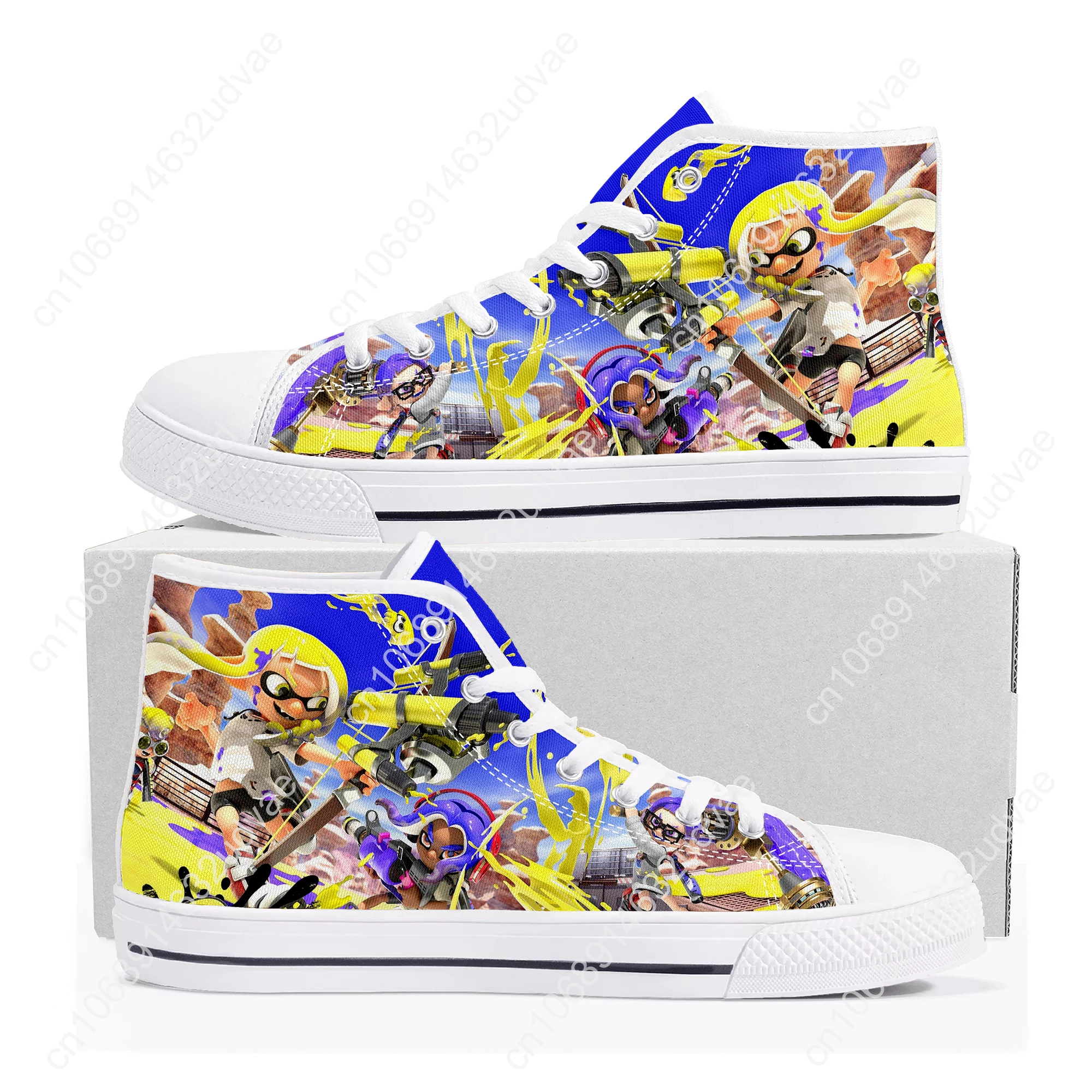 Splatoons High Top Shoes Mens Womens Teenager Sneakers Canvas High Quality Outdoor Daily Sneaker Custom Made Couple Shoe
Splatoons High Top Shoes Mens Womens Teenager Sneakers Canvas High Quality Outdoor Daily Sneaker Custom Made Couple Shoe