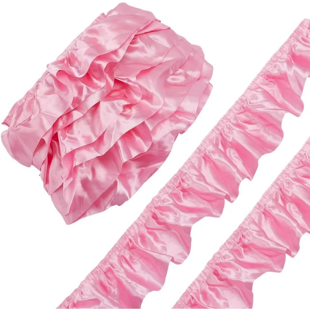 5 ярдов атласная ярко-розовая лента с рюшами шириной 3-1/4 дюйма (82 мм) с рюшами и кружевной отделкой с рюшами по краям и кружевной отделкой ленты для одежды
5 ярдов атласная ярко-розовая лента с рюшами шириной 3-1/4 дюйма (82 мм) с рюшами и кружевной отделкой с рюшами по краям и кружевной отделкой ленты для одежды