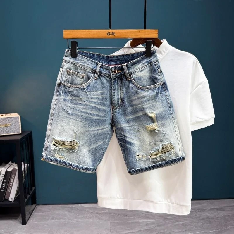 2026 Summer American Vintage Style 5-Inch Straight Denim Shorts For Men, Stylish Daily Pants
2026 Summer American Vintage Style 5-Inch Straight Denim Shorts For Men, Stylish Daily Pants