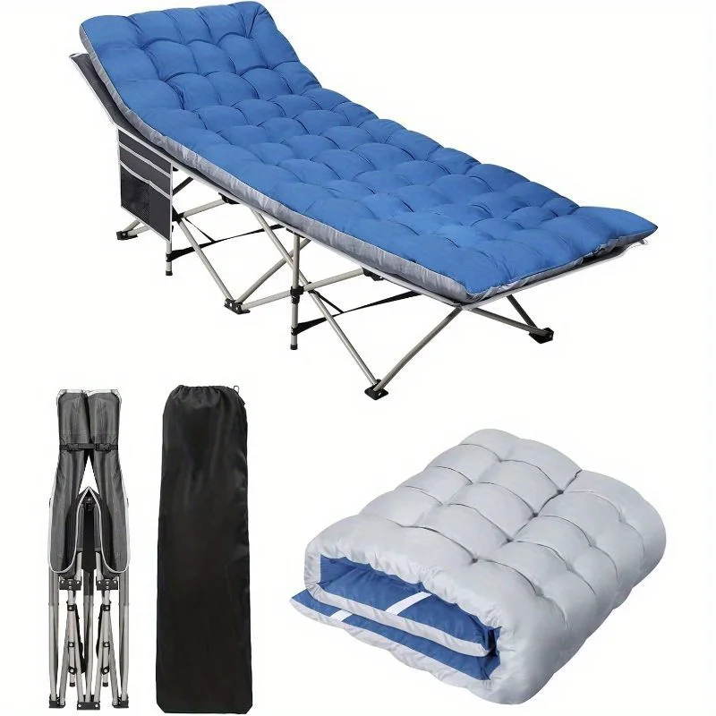 Outdoor Only, Portable Camping Cot with Mattress - Outdoor Folding Heavy Duty Sleeping Bed with Side Pocket for Adults - Oxford Single Lounge Chaise for Camping Tent Beach Max Load 300 LBS (Grey)
Outdoor Only, Portable Camping Cot with Mattress - Outdoor Folding Heavy Duty Sleeping Bed with Side Pocket for Adults - Oxford Single Lounge Chaise for Camping Tent Beach Max Load 300 LBS (Grey)