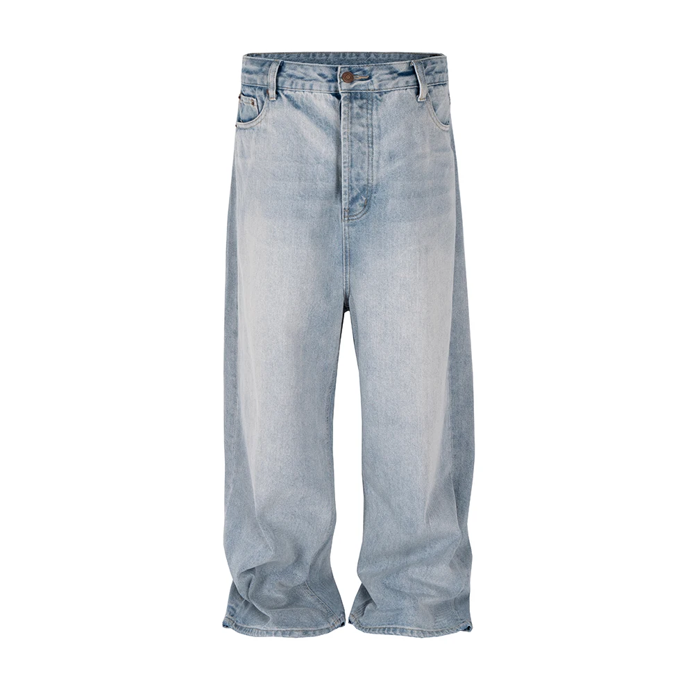 High Street Wide Leg Light Blue Washed Baggy Jeans Pants for Men Straight Loose Harajuku Denim Trousers Oversized Cargos
High Street Wide Leg Light Blue Washed Baggy Jeans Pants for Men Straight Loose Harajuku Denim Trousers Oversized Cargos