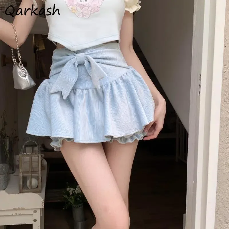 Mini Skirts Women Sweet Ball Gown Solid Princess Bow Tender Summer High Waist Girlish Korean Style All-match Casual Aesthetic
Mini Skirts Women Sweet Ball Gown Solid Princess Bow Tender Summer High Waist Girlish Korean Style All-match Casual Aesthetic