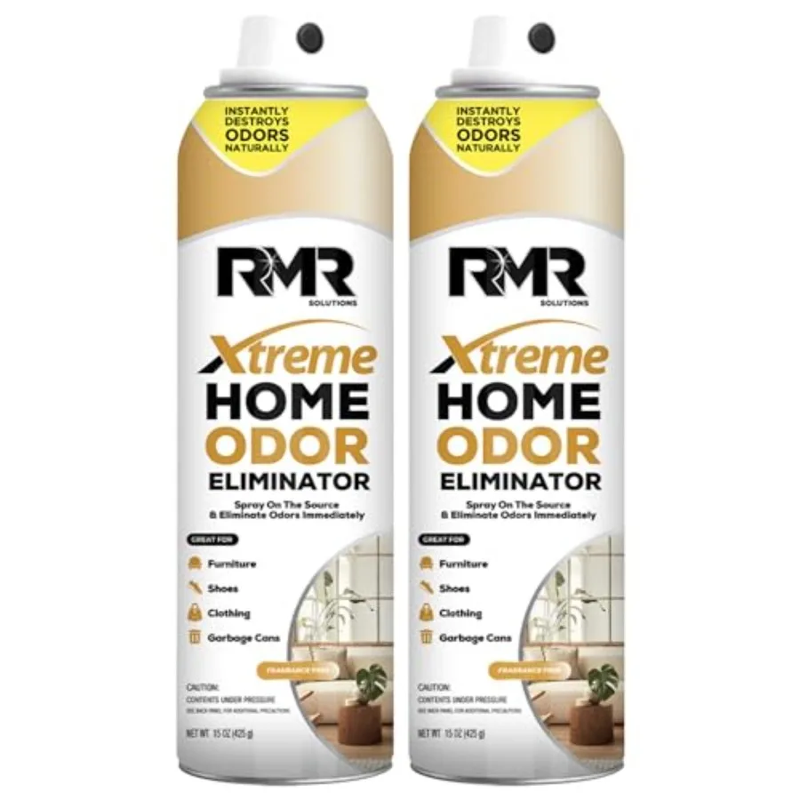 RMR Xtreme Home Odor Eliminator Spray - Neutralize Furniture, Clothing, Shoes, Garbage Cans, and More,,2-Pack, Unscented
RMR Xtreme Home Odor Eliminator Spray - Neutralize Furniture, Clothing, Shoes, Garbage Cans, and More,,2-Pack, Unscented