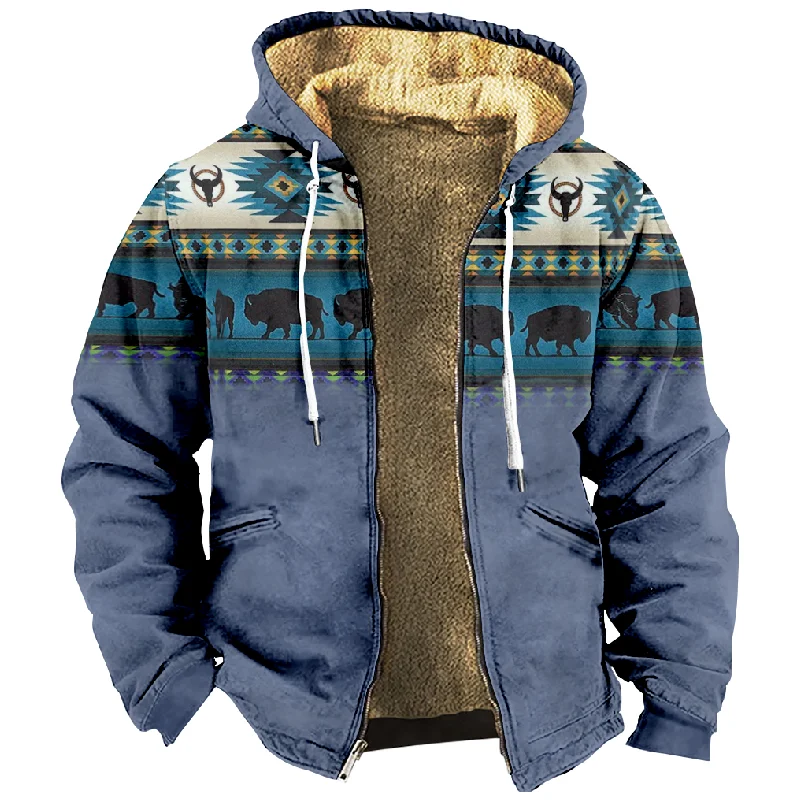 New Totem Italian Cotton Coat Hooded Sweater Casual Print Long Sleeve Zipper Sweater Thick Cotton Coat Autumn and Winter a27
New Totem Italian Cotton Coat Hooded Sweater Casual Print Long Sleeve Zipper Sweater Thick Cotton Coat Autumn and Winter a27