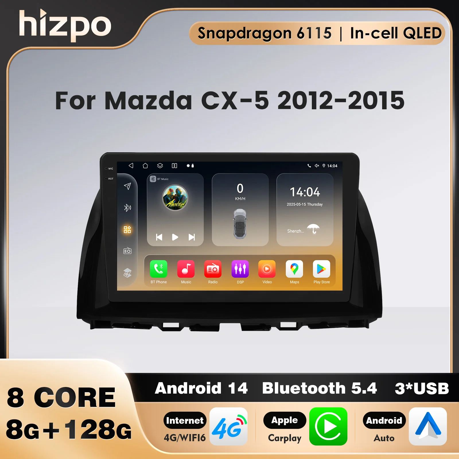 Android 14 Car Stereo For Mazda CX-5 2012 2013 2014 2015 Car Multimedia Player Android Auto Wireless Carplay WIFI RDS GPS SWC
Android 14 Car Stereo For Mazda CX-5 2012 2013 2014 2015 Car Multimedia Player Android Auto Wireless Carplay WIFI RDS GPS SWC
