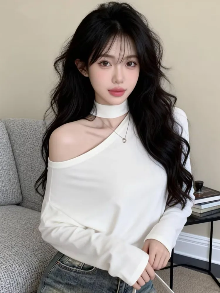 Slim Fit Long Sleeve T-Shirt Women's Base Shirt Short Top Hollow out Shoulder Design Hot Girl Pure Desire Spring Autumn New S...
Slim Fit Long Sleeve T-Shirt Women's Base Shirt Short Top Hollow out Shoulder Design Hot Girl Pure Desire Spring Autumn New S...