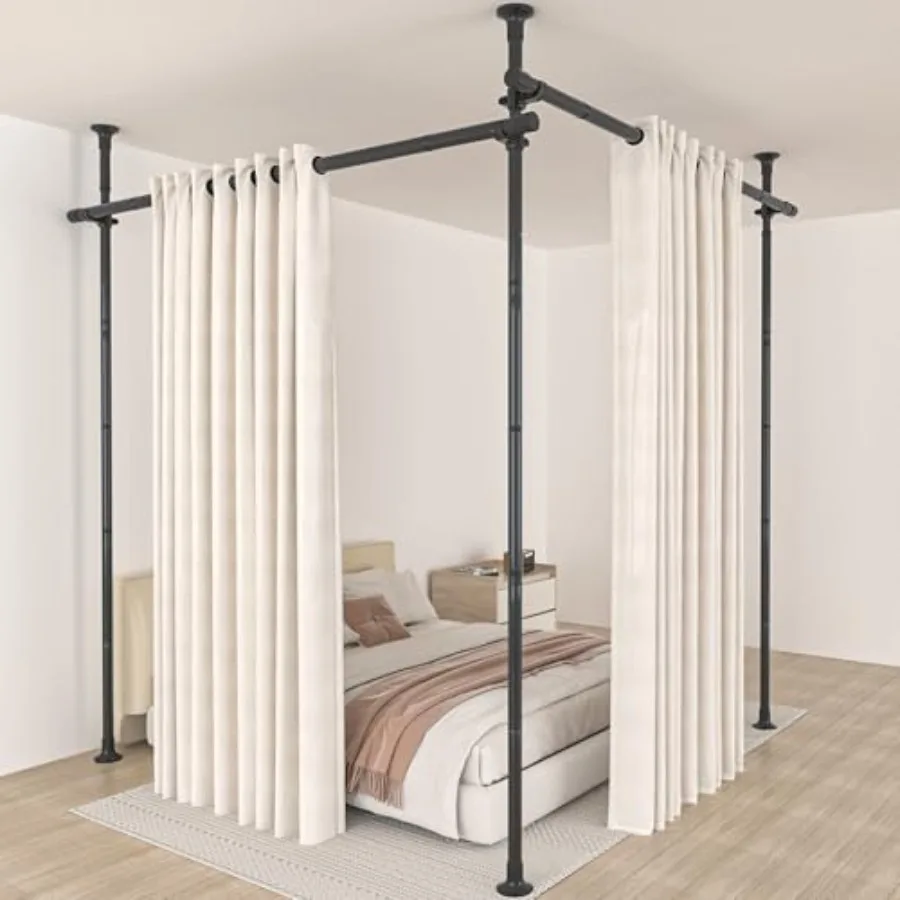 Room Divider Curtain Rod No Drilling 4-9ft H 28-142inch(W) Adjustable Heavy Duty Floor to Ceiling Tension Rod Wall Dividers Eas
Room Divider Curtain Rod No Drilling 4-9ft H 28-142inch(W) Adjustable Heavy Duty Floor to Ceiling Tension Rod Wall Dividers Eas