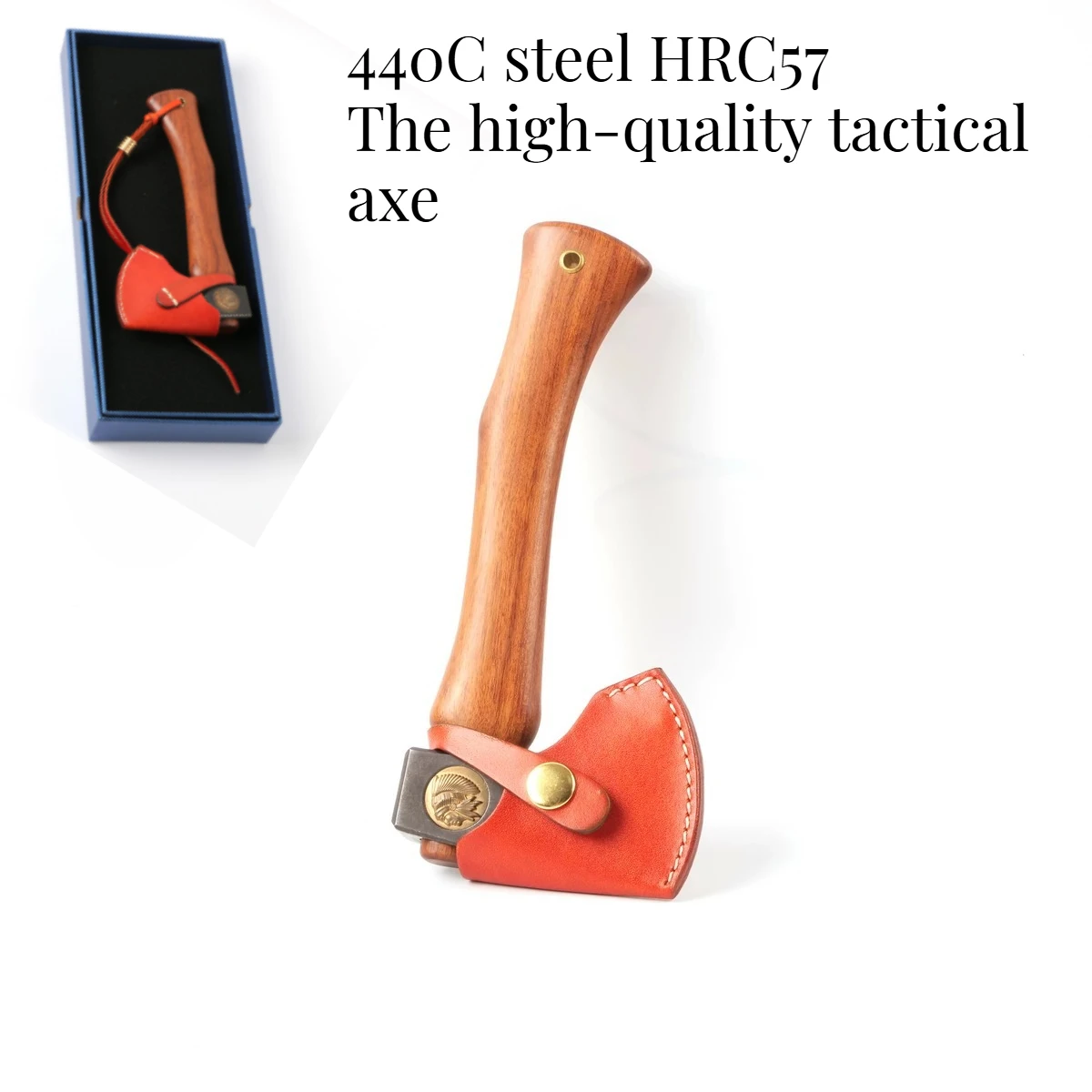 440C Steel HRC57 Degree High-quality Tactical Axe EDC Portable Outdoor Camping Indian Camping Axe Hand Tool
440C Steel HRC57 Degree High-quality Tactical Axe EDC Portable Outdoor Camping Indian Camping Axe Hand Tool