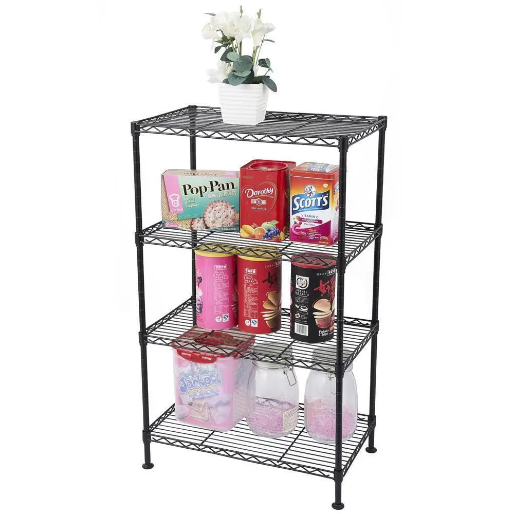 4-Tier Wire Shelving Rack Shelf Household Kitchen Storage Metal Shelf Organizer
4-Tier Wire Shelving Rack Shelf Household Kitchen Storage Metal Shelf Organizer