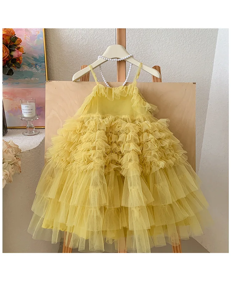 2026 New Baby Summer Girls Boutique Mesh Sling Dress, Princess Kids Sweet Yellow Cream Fashion Party Dress 2-8 T
2026 New Baby Summer Girls Boutique Mesh Sling Dress, Princess Kids Sweet Yellow Cream Fashion Party Dress 2-8 T
