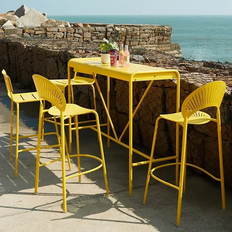Yellow Industrial Bar Stools Nordic Outdoor Minimalist Modern High Chairs Comfortable Single Taburetes De Bar Home Furniture
Yellow Industrial Bar Stools Nordic Outdoor Minimalist Modern High Chairs Comfortable Single Taburetes De Bar Home Furniture
