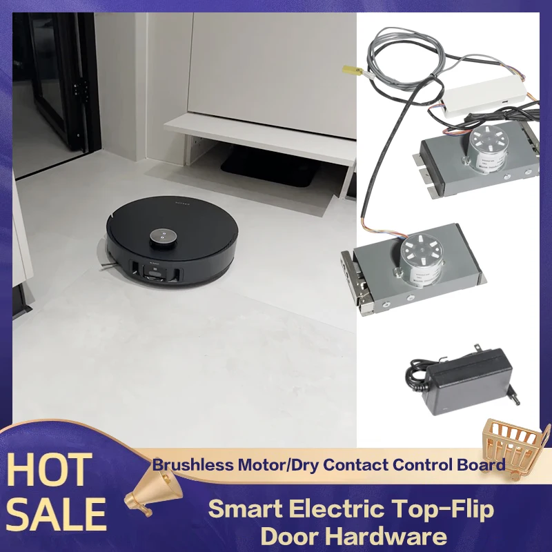 Automatic Robot Vacuum Flip Up Door Opener with Infrared Sensor Linkage and Micro Linear Actuator for Storage Cabinet
Automatic Robot Vacuum Flip Up Door Opener with Infrared Sensor Linkage and Micro Linear Actuator for Storage Cabinet