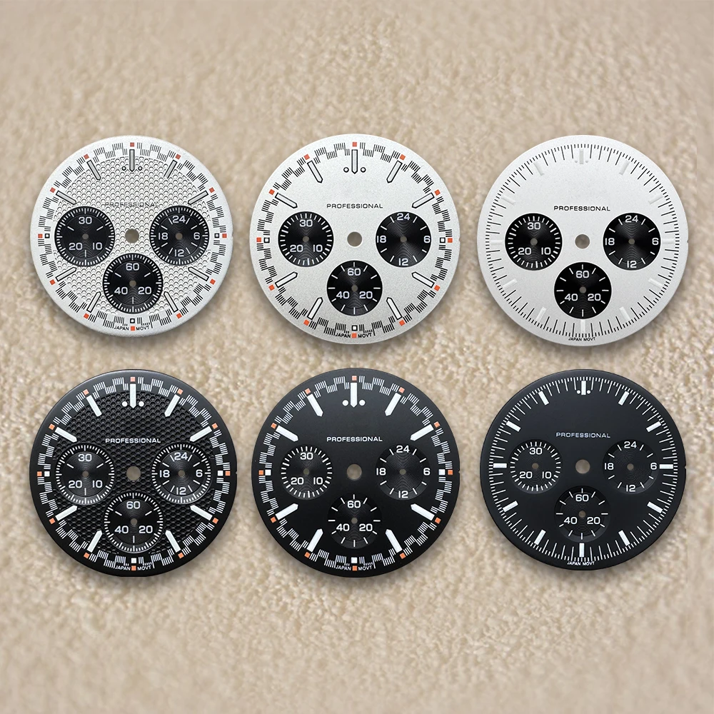 32.5mm S Logo Speed Dial Fit VK63 Movement Green Luminous High Quality Watch Modification Accessories
32.5mm S Logo Speed Dial Fit VK63 Movement Green Luminous High Quality Watch Modification Accessories