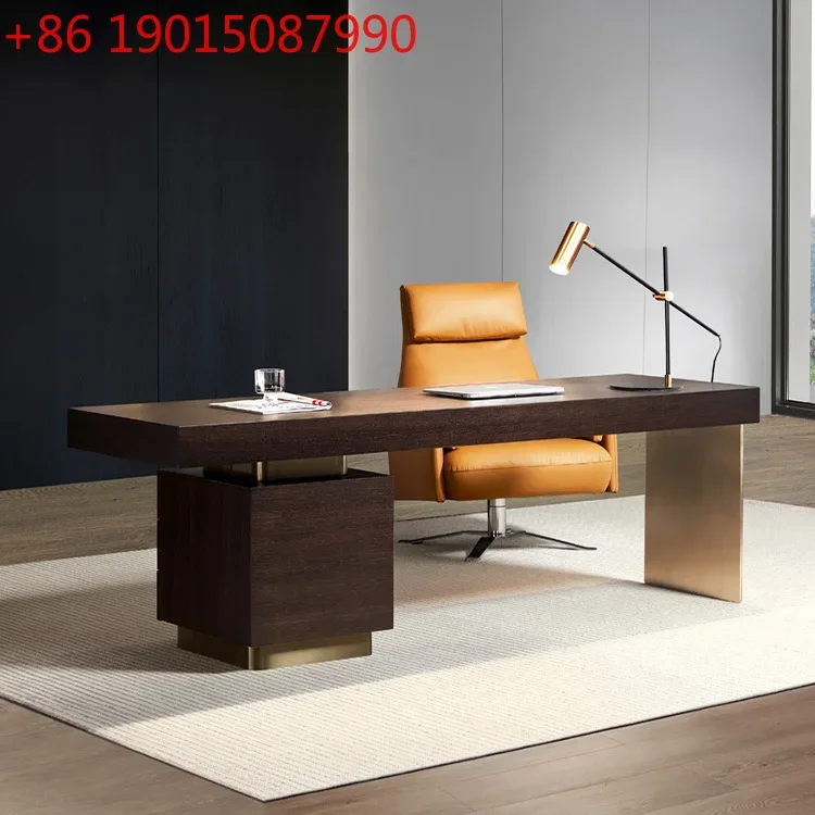 Light luxury modern designer desk Italian minimalist home living room study computer table Smoked wood solid wood desk
Light luxury modern designer desk Italian minimalist home living room study computer table Smoked wood solid wood desk